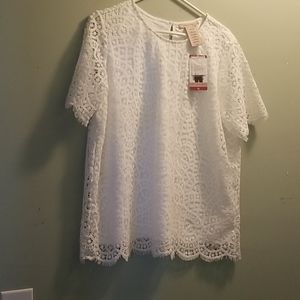 Lace Tee style top